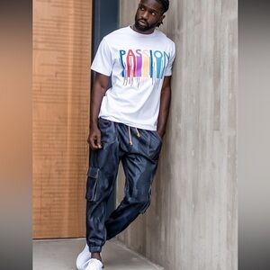 Men’s Navy camo Joggers from ByEgreis. Size large. NWT